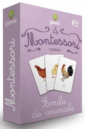 Vârsta - Joc Montessori Familii de animale, Editura Gama, 1-2 ani +
