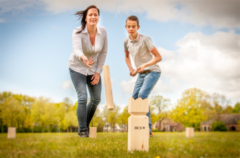 Jucarii de exterior - Joc original BEX Kubb - Sahul Vikingilor - din lemn de pin