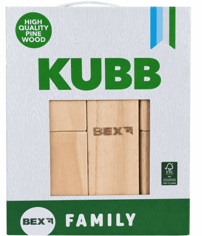 Joc original BEX Kubb - Sahul Vikingilor - din lemn de pin [2]