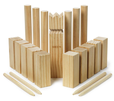 Joc original BEX Kubb - Sahul Vikingilor - din lemn de pin [1]