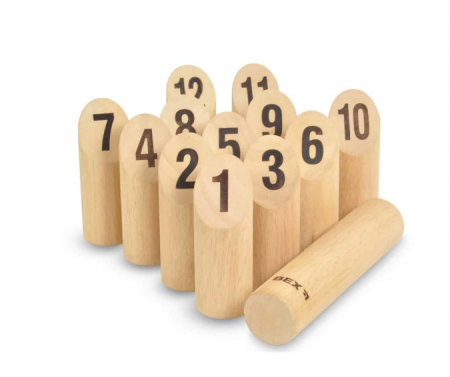Joc original Number Kubb, lemn de cauciuc de esenta tare [1]