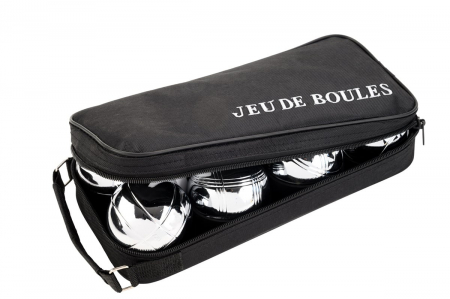 Jucarii copii 6-7 ani - Joc Petanque cu 8 bile metalice diametru 74cm, greutate 720 gr. , geanta depozitare