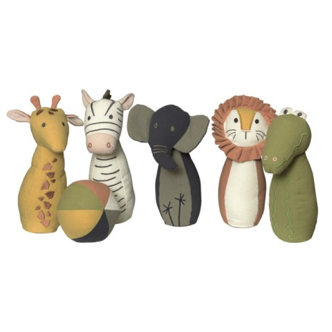 Jucarii copii 1-2 ani - Joc popice Africa, Egmont Toys, 0-1 ani +
