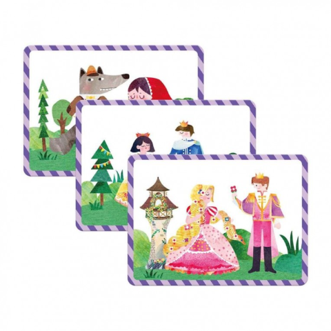 Joc puzzle magnetic de arta si asociere - Povesti [6]