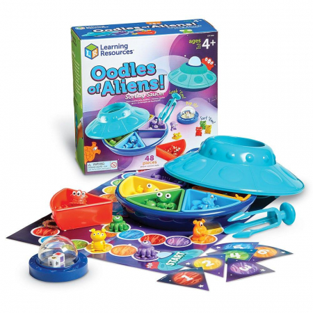 Jucarii de sortare - Joc sortare - Extraterestrii prietenosi, Learning Resources, 4-5 ani +