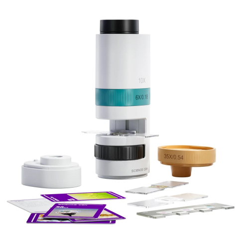 Jocuri experimente stiintifice - Joc STEM Microscop cu proiector 350, TopBright
