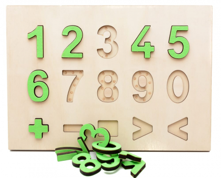 Joc tactil Montessori - Cifrele, +2 ani [1]