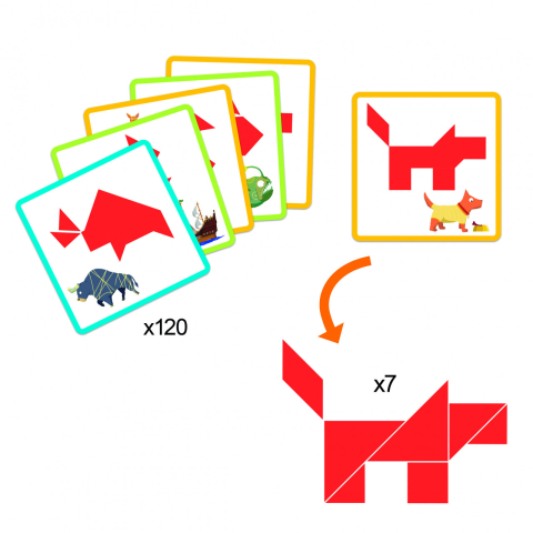 Joc Tangram Djeco, 6-7 ani + [3]