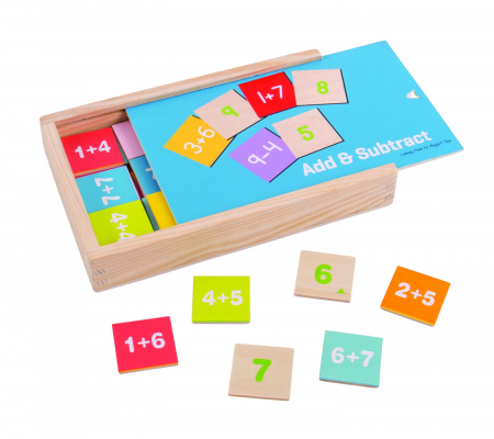Vârsta - Jocul adunarilor si scaderilor, BIGJIGS Toys, 2-3 ani +