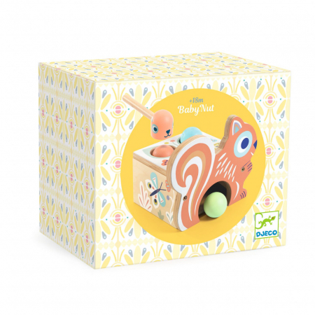 Jucarii copii 2-3 ani - Jucarie bebe BabyNut, Djeco, 18 luni+