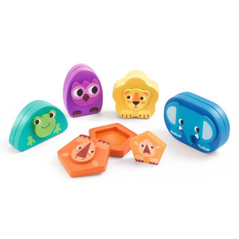 Jucarie bebe educativa Kimami Wild Djeco, 12 luni+ [4]