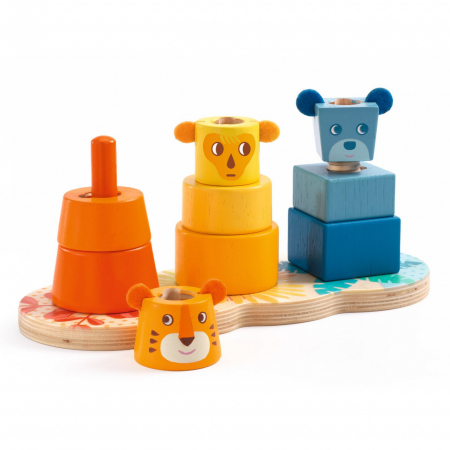 Jucarie bebe educativa MultiStack Djeco, 18 luni+ [2]