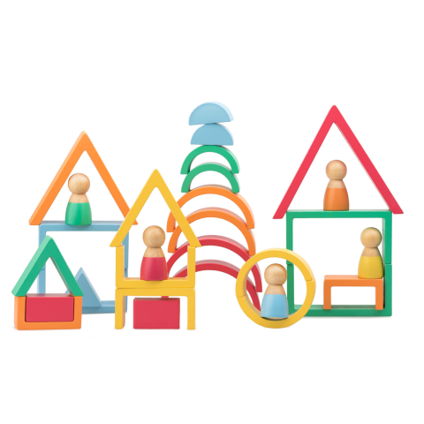 Jucarie de construit Montessori Curcubeu Kipod [3]