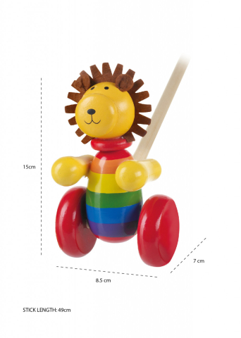 Jucarie de impins leu, Orange Tree Toys, 12 luni+ [2]