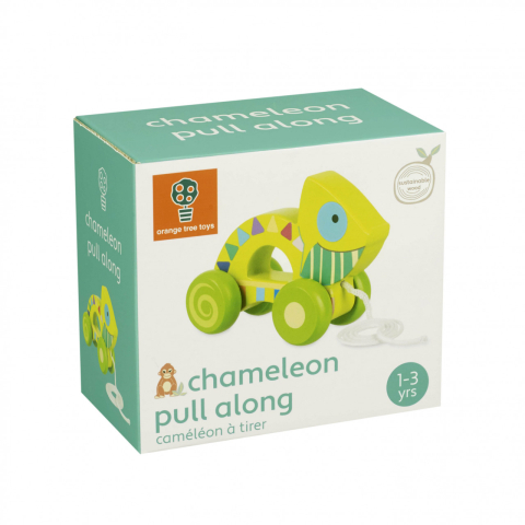 Jucarii de exterior - Jucarie de tras cameleon, Orange Tree Toys, 1 - 3 ani