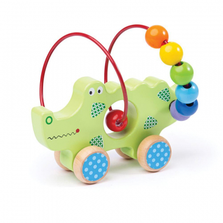 Jucarie dexteritate - Crocodil, BIGJIGS Toys, 1-2 ani + [0]