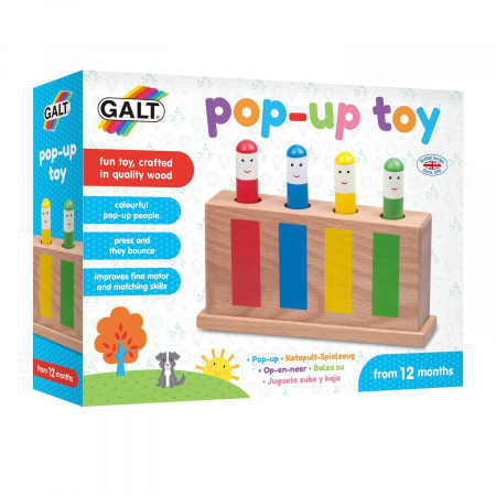 Jucarie din lemn Pop-Up, Galt, 1-2 ani + [6]