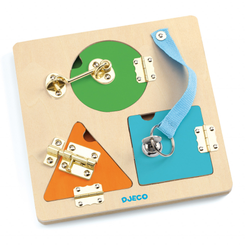 Jucarie educativa Sisteme de inchidere Lock Basic Djeco, 3 ani+ [3]