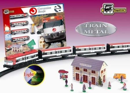 Jucarii interactive - Jucarie interactiva Trenulet electric calatori Cercanias RENFE, Pequetren, 2-3 ani +