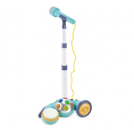Jucarie Microfon pentru Karaoke cu Stativ si Lumini, Cypress Toys, 18 luni+ [2]