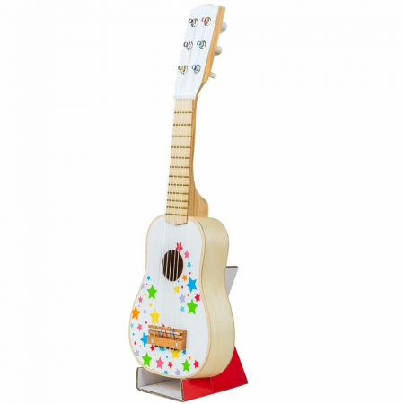 Jucarii muzicale - Jucarie muzicala Chitara din lemn, BIGJIGS Toys, 2-3 ani +