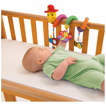 Jucarie pentru patut si carucior Wiggly Worm, Galt, 0-1 ani + [2]
