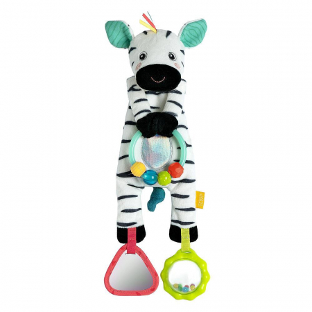 Plusuri - Jucarie senzoriala bebelusi - Zebra, Fehn, 3 luni+