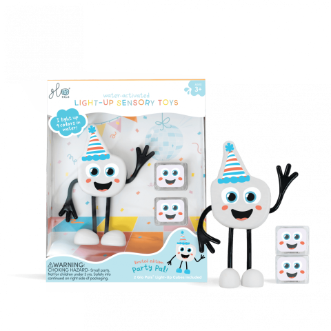 Jucarii si jocuri copii - Jucarie senzoriala luminoasa Party - Glo Pal, multicolor