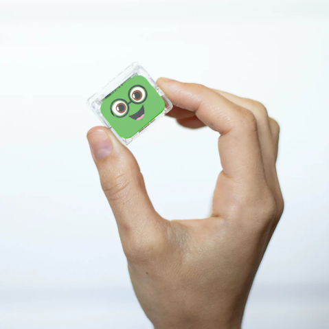 Jucarie senzoriala luminoasa Pippa - Glo Cube, verde [4]