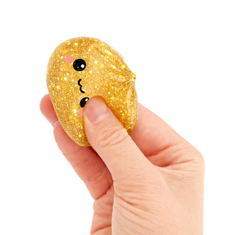 Jucarie Squishy Dumplings 6 cm Lucky Bao - mini galusca norocoasa [4]
