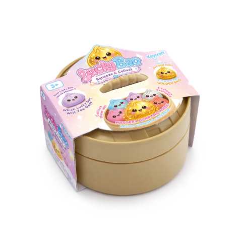 Jucarie Squishy Dumplings 6 cm Lucky Bao - mini galusca norocoasa [2]