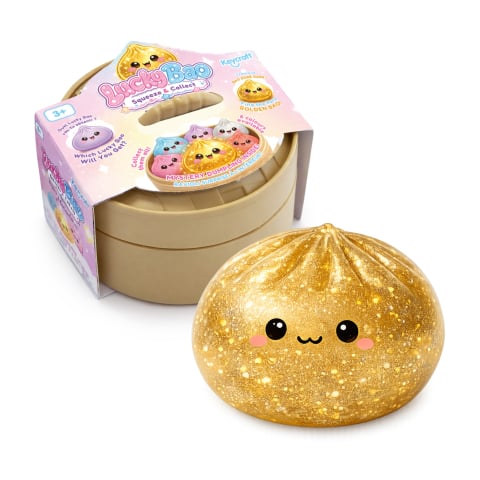 Jocuri de indemanare - Jucarie Squishy Dumplings 6 cm Lucky Bao - mini galusca norocoasa