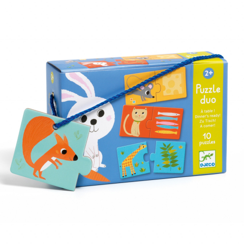 Vârsta - Jucarii Educative Puzzle duo Djeco La masa, 1-2 ani +