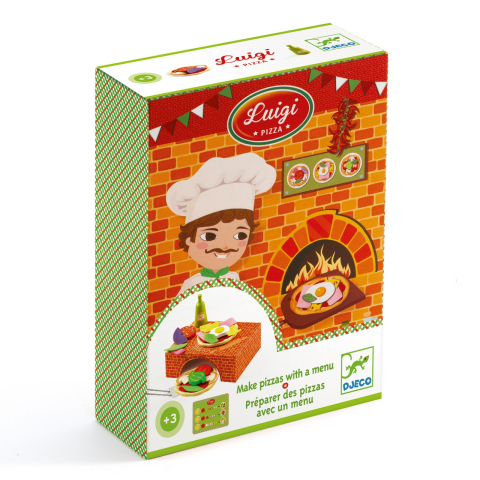 Jucarii copii 8-9 ani - Jucarii Montessori Pizza Luigi, Djeco, 2-3 ani +