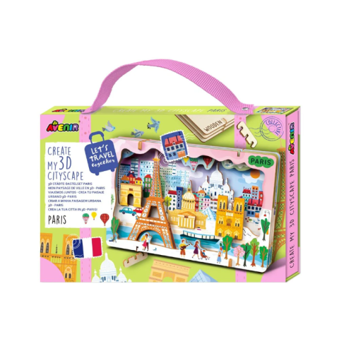 Jocuri creative - Kit DIY - Creaza Peisaj Urban 3D din lemn - Paris