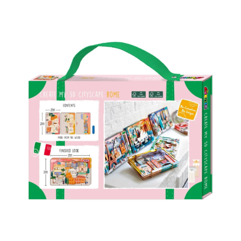 Kit DIY - Creaza Peisaj Urban 3D din lemn - Roma [1]
