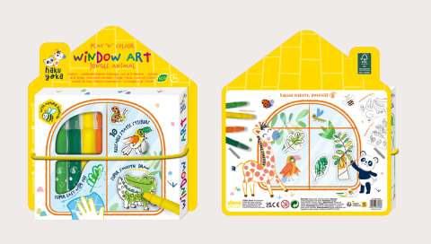 Kit DIY decorare fereasta - Animale din Jungla [2]