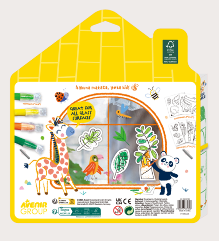 Kit DIY decorare fereasta - Animale din Jungla [1]