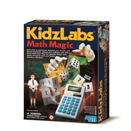 Jocuri experimente stiintifice - Kit Magie cu matematica KidzLabs, 4M, +8 ani