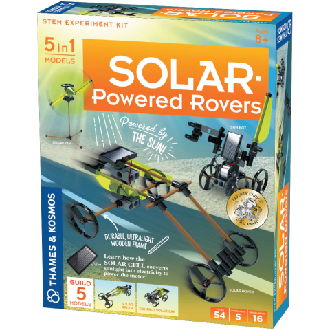 Jucarii copii 8-9 ani - Kit STEM de contruit vehicule cu energie solara, 8 ani+