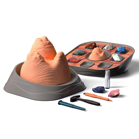 Jocuri experimente stiintifice - Kit STEM de excavare pietre prețioase American wave, TopBright
