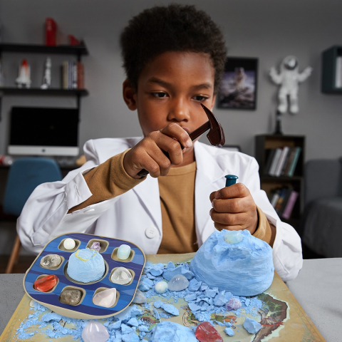 Kit STEM de excavare pietre prețioase din "Marea gaură albastră" Belize, TopBright [3]