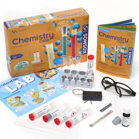 Jocuri experimente stiintifice - Kit STEM Experiente chimice si electrochimice, Thames & Kosmos