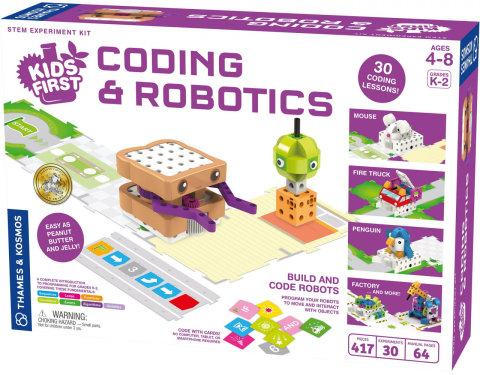 Jucarii copii 8-9 ani - Kit STEM Primii pasi Principii de codare si roboti