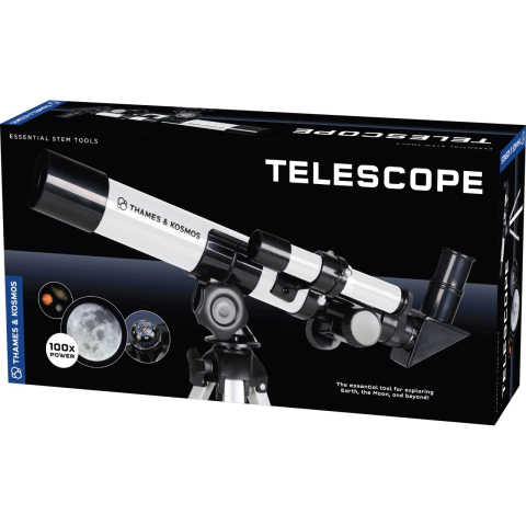 Jucarii copii 8-9 ani - Kit STEM Telescop 100x, Thames & Kosmos