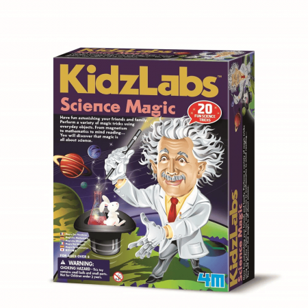 Jocuri experimente stiintifice - Kit Stiinta Magiei KidzLabs, 4M, +8 ani