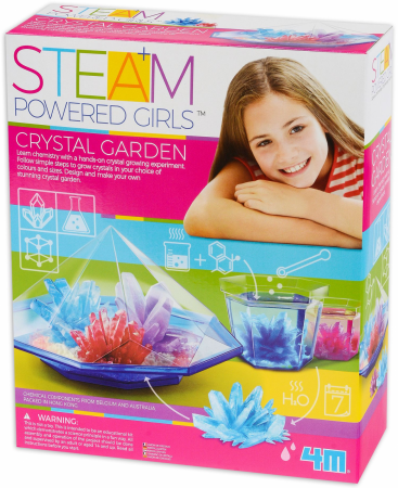 Jocuri interactive - Kit stiintific - Gradina cu Cristale, STEAM Kids