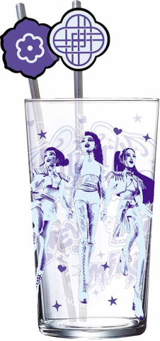K-POP DEMON HUNTER - Set Pahar Sticla 485 ml si 2 paie twin [1]
