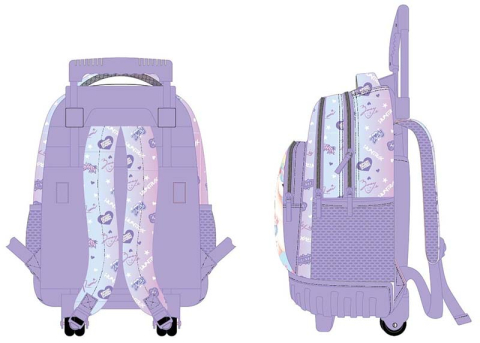 K-POP DEMON HUNTERS Ghiozdan scolar tip troller, 3 compartimente+buzunare lateralem dimensiuni 43x33x20.5 cm, 27L [2]