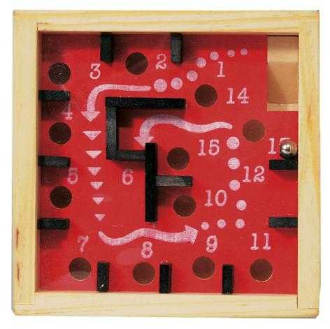 Jocuri de logica - Labirint numerotat cu bila rosu, Fridolin, 6-7 ani +
